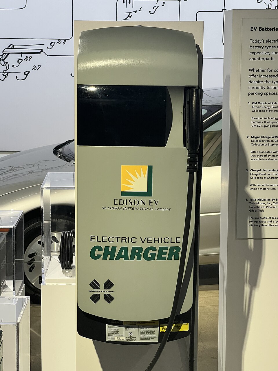 Public electric vehicle charger in daily use